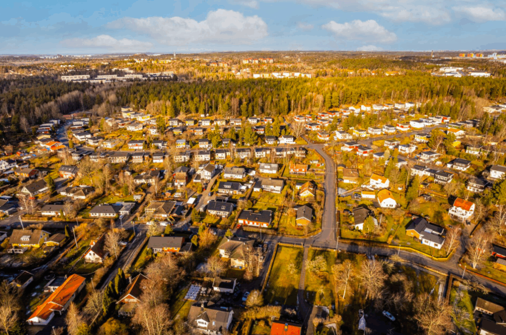 Salem Översiktsbild över Salem/Rönninge